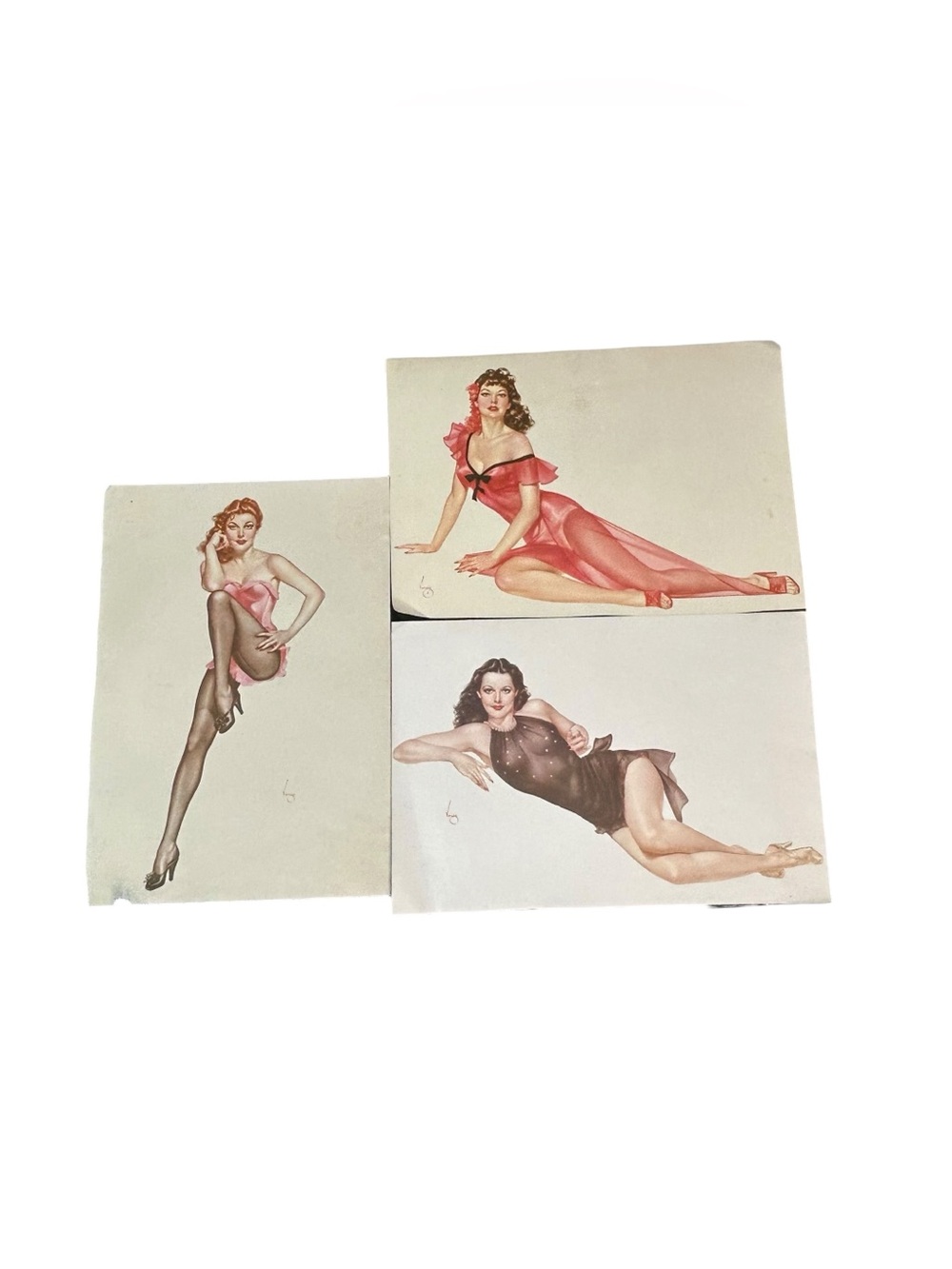 Alberto Vargas Varga Girl Pin Up Prints Lot of 3 Hollywood Glamour